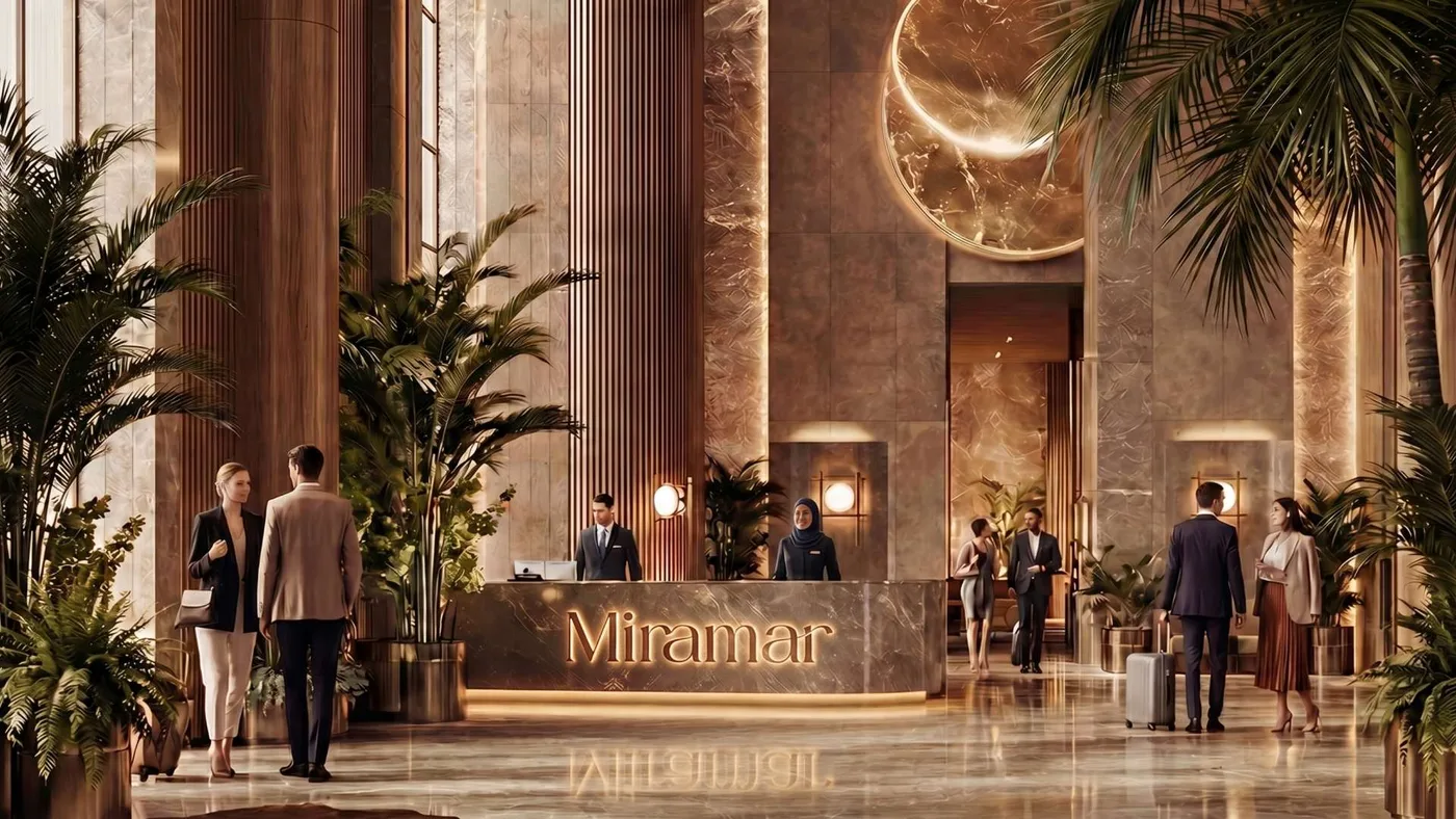 Лобби апарт-отеля Miramar